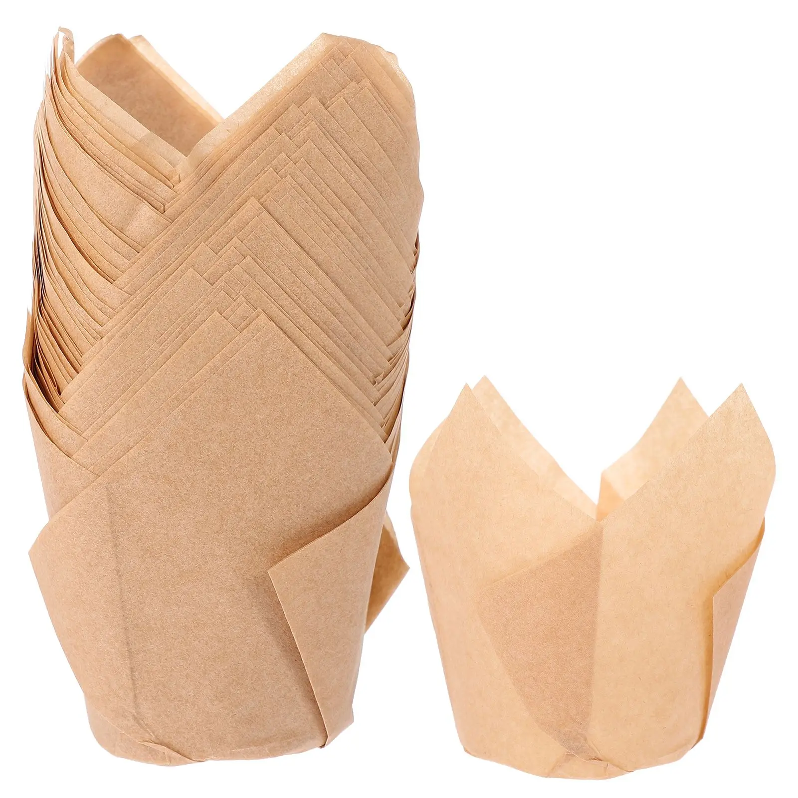 50pcs Cake Cups Muffin Cupcake Papers Fancy Containers Elegant Tulip Liners Display Party Wedding Baking Pan Kitchen Supplies
50pcs Cake Cups Muffin Cupcake Papers Fancy Containers Elegant Tulip Liners Display Party Wedding Baking Pan Kitchen Supplies