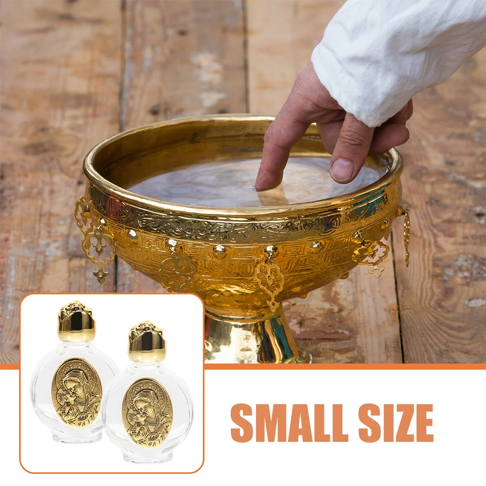 3Pcs Glass Holy Water Bottle Refillable Blessing Water Container with Creative Embossed Design for Church Wedding Party
3Pcs Glass Holy Water Bottle Refillable Blessing Water Container with Creative Embossed Design for Church Wedding Party