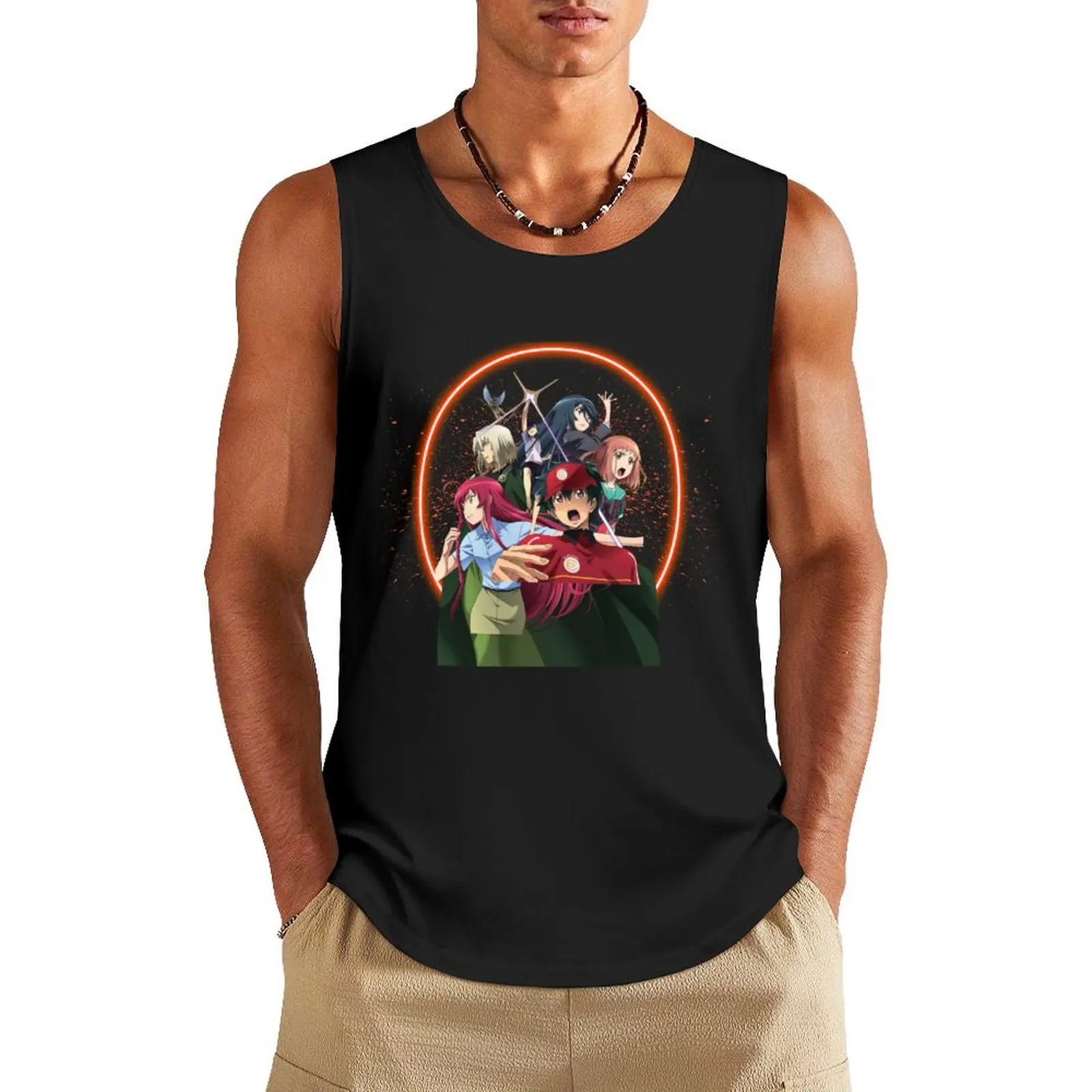 The devil is a part timer Tank Top Gym man anime top sleeveless vest men sleeveless shirts
The devil is a part timer Tank Top Gym man anime top sleeveless vest men sleeveless shirts