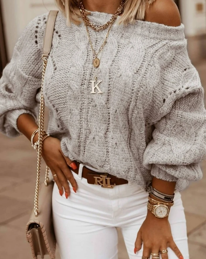 Sweater Pullover 2024 Hot Selling Fashionable Round Neck Hollow Knit Long Sleeved Loose Casual Women's Hot Selling Item
Sweater Pullover 2024 Hot Selling Fashionable Round Neck Hollow Knit Long Sleeved Loose Casual Women's Hot Selling Item