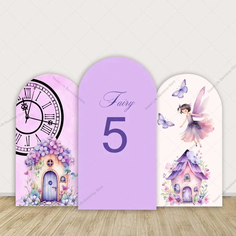 Purple Fairy Flower House Arch Backdrop Cover Princess Girl 5th Birthday Party Arch Background Cover
Purple Fairy Flower House Arch Backdrop Cover Princess Girl 5th Birthday Party Arch Background Cover