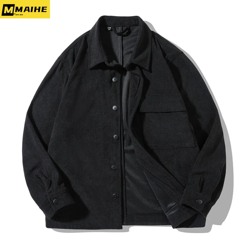 2023 spring and autumn new men's coat solid color multi-pocket lapel corduroy cargo jacket Harajuku vintage men's cardigan coat
2023 spring and autumn new men's coat solid color multi-pocket lapel corduroy cargo jacket Harajuku vintage men's cardigan coat
