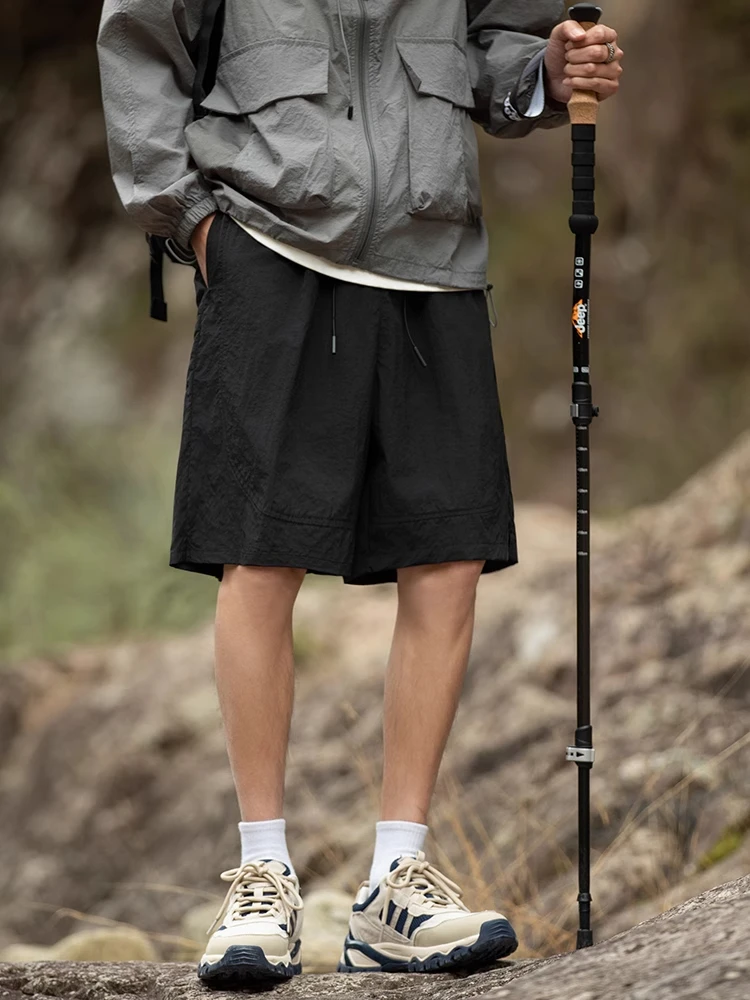 Retro Waterproof Ice Silk ort Pants Men's Loose Wide Leg Casual Five-Quarter Length Summer Faionable Youth Active Sle
Retro Waterproof Ice Silk ort Pants Men's Loose Wide Leg Casual Five-Quarter Length Summer Faionable Youth Active Sle