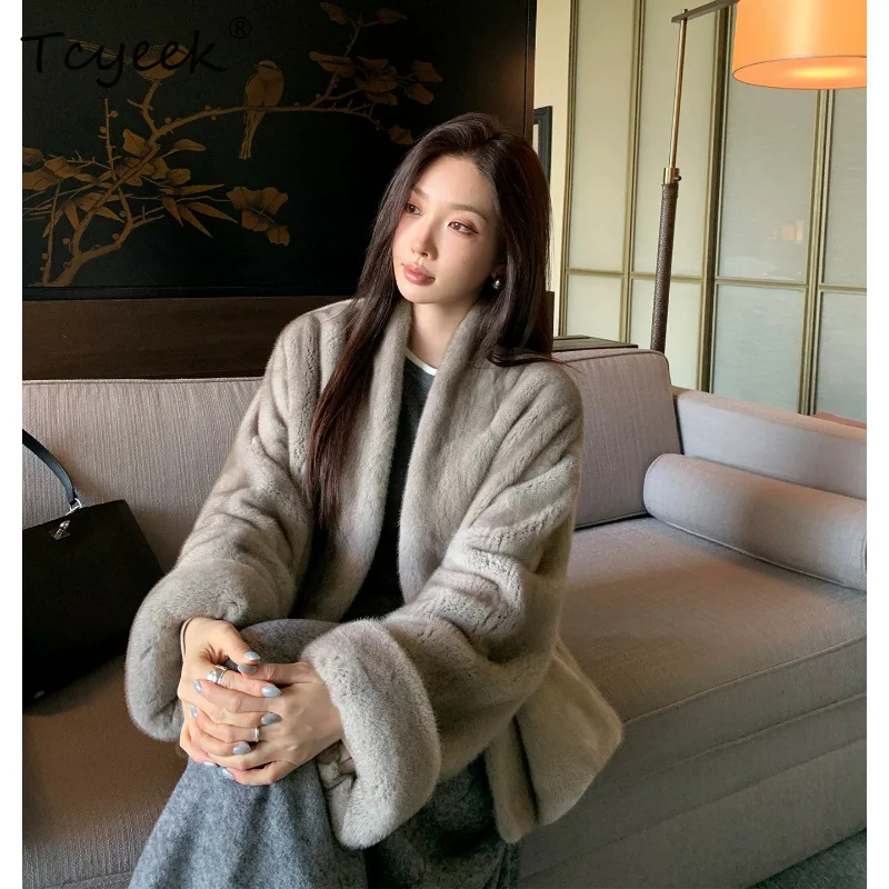 Tcyeek Natural Mink Fur Coat Woman 2026 Warm Winter Clothes Fashion Elegant Womens Coats Real Whole Mink Jacket Пальто Женское
Tcyeek Natural Mink Fur Coat Woman 2026 Warm Winter Clothes Fashion Elegant Womens Coats Real Whole Mink Jacket Пальто Женское