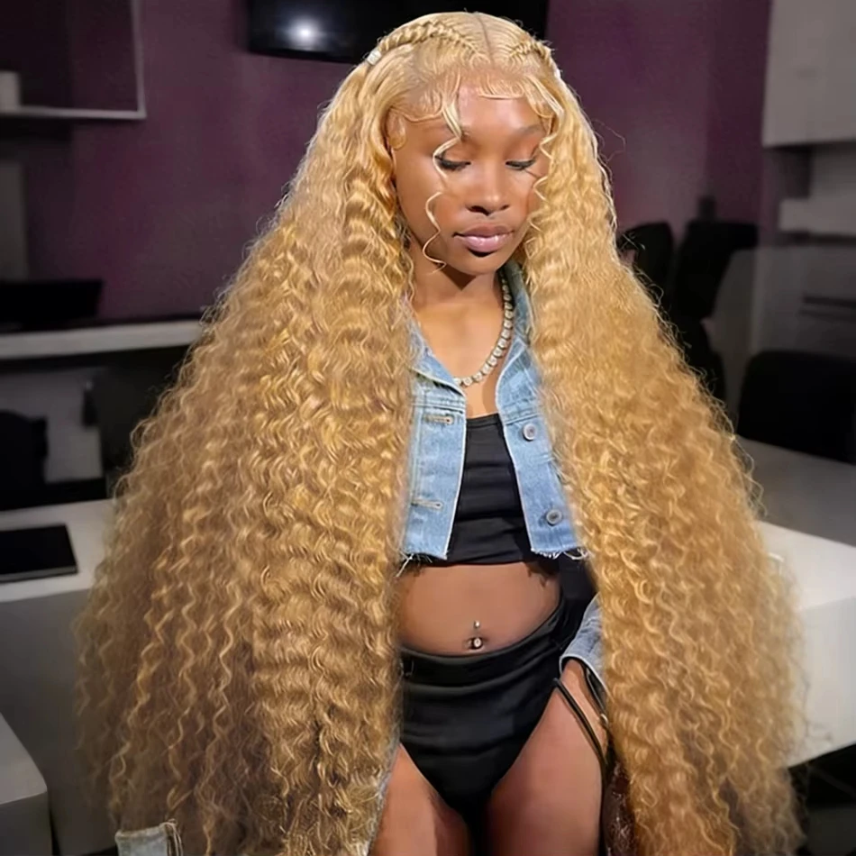 Smilegirl #27 Honey Blond Curly Deep Wave 13x6 HD Lace Frontal Human Hair Wigs Vietnamese 13x4 Water Wave Lace Front Human Hair
Smilegirl #27 Honey Blond Curly Deep Wave 13x6 HD Lace Frontal Human Hair Wigs Vietnamese 13x4 Water Wave Lace Front Human Hair