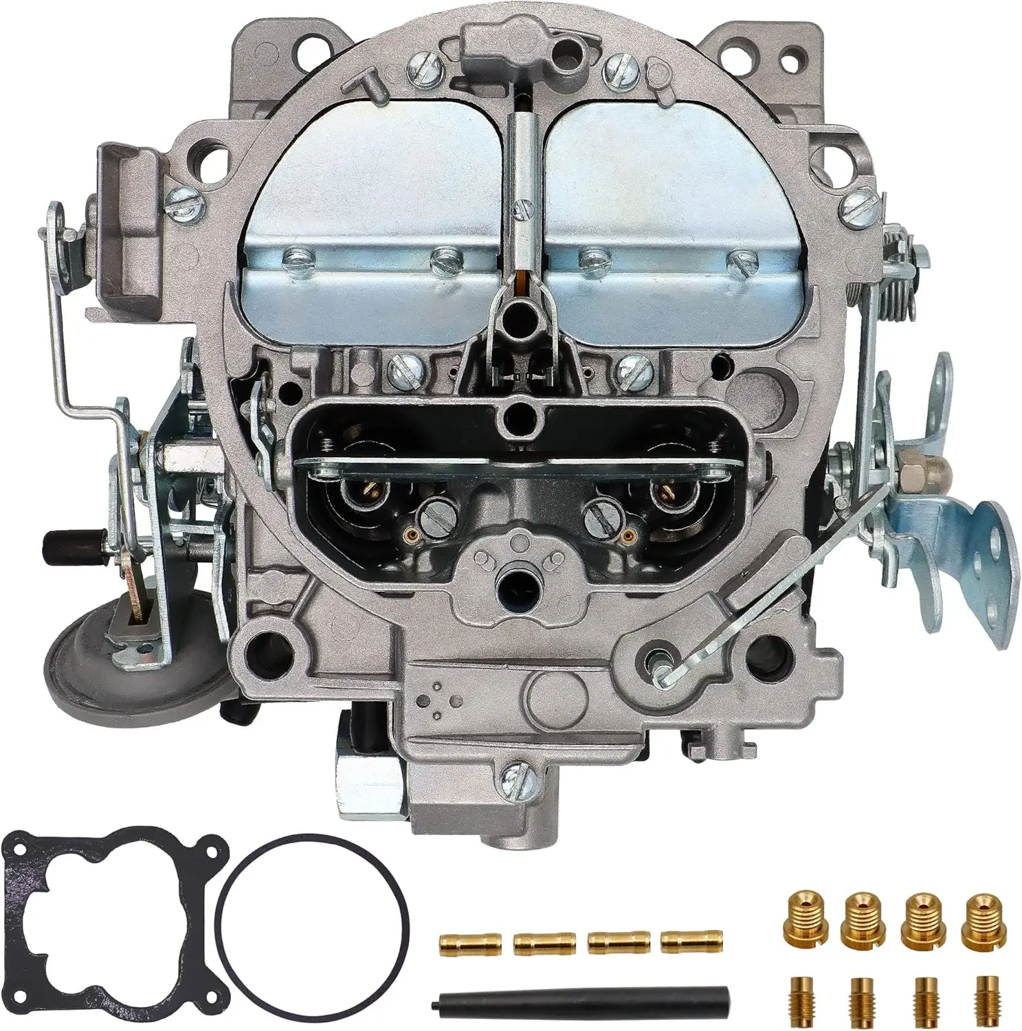 Quadrajet Carburetor 4 Barrel For Chevy 350 454 327 427 V8 Engines GMC Trucks 1966-1973 big small block 4BBL Carb
Quadrajet Carburetor 4 Barrel For Chevy 350 454 327 427 V8 Engines GMC Trucks 1966-1973 big small block 4BBL Carb