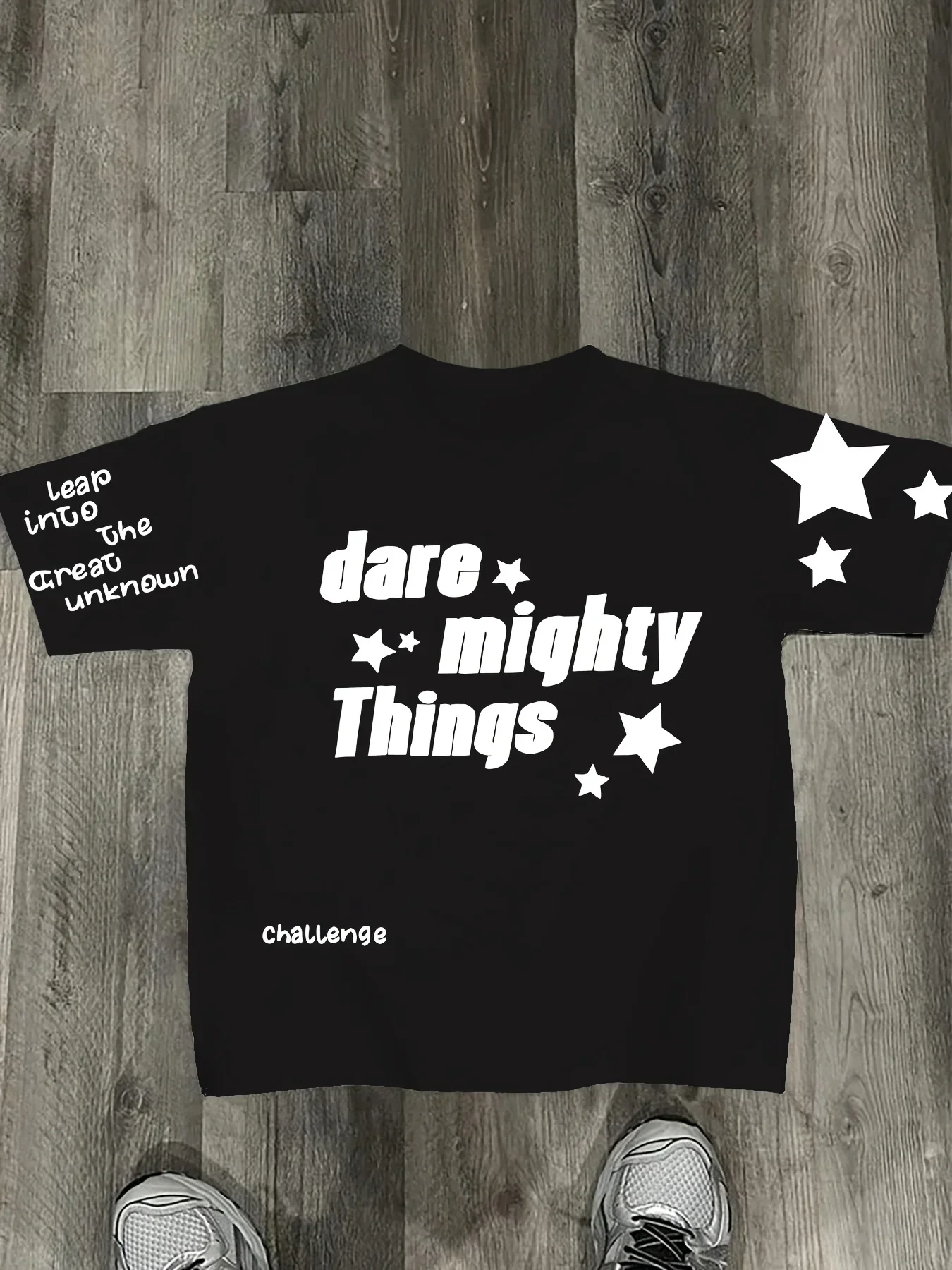 New Trendy Brand Letter Star Printed Summer Top Loose Version Casual Short-Sleeved T-Shirt Street Style Hip-Hop Summer T-Shirt
New Trendy Brand Letter Star Printed Summer Top Loose Version Casual Short-Sleeved T-Shirt Street Style Hip-Hop Summer T-Shirt