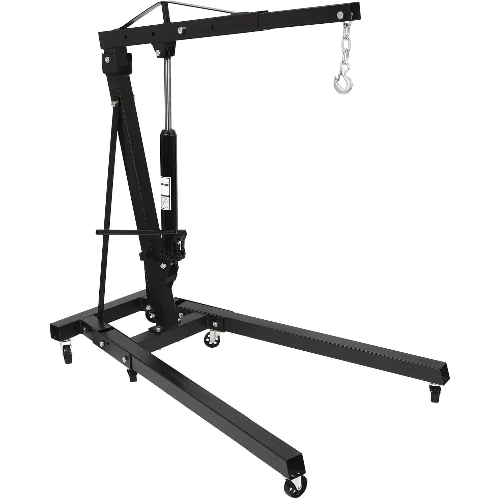 2 TON Folding Hydraulic Engine Crane, 4400lbs Lifting Capacity Shop Crane Lift Cherry Picker, Heavy Duty Carbon Steel
2 TON Folding Hydraulic Engine Crane, 4400lbs Lifting Capacity Shop Crane Lift Cherry Picker, Heavy Duty Carbon Steel