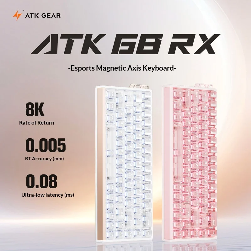 Игровая клавиатура ATK GEAR 68 RX с магнитными переключателями, проводная, частота опроса 8K, точность отклика 0.005 мм, низкая задержка 0.08 мс, для ПК и геймеров Valorant
Игровая клавиатура ATK GEAR 68 RX с магнитными переключателями, проводная, частота опроса 8K, точность отклика 0.005 мм, низкая задержка 0.08 мс, для ПК и геймеров Valorant