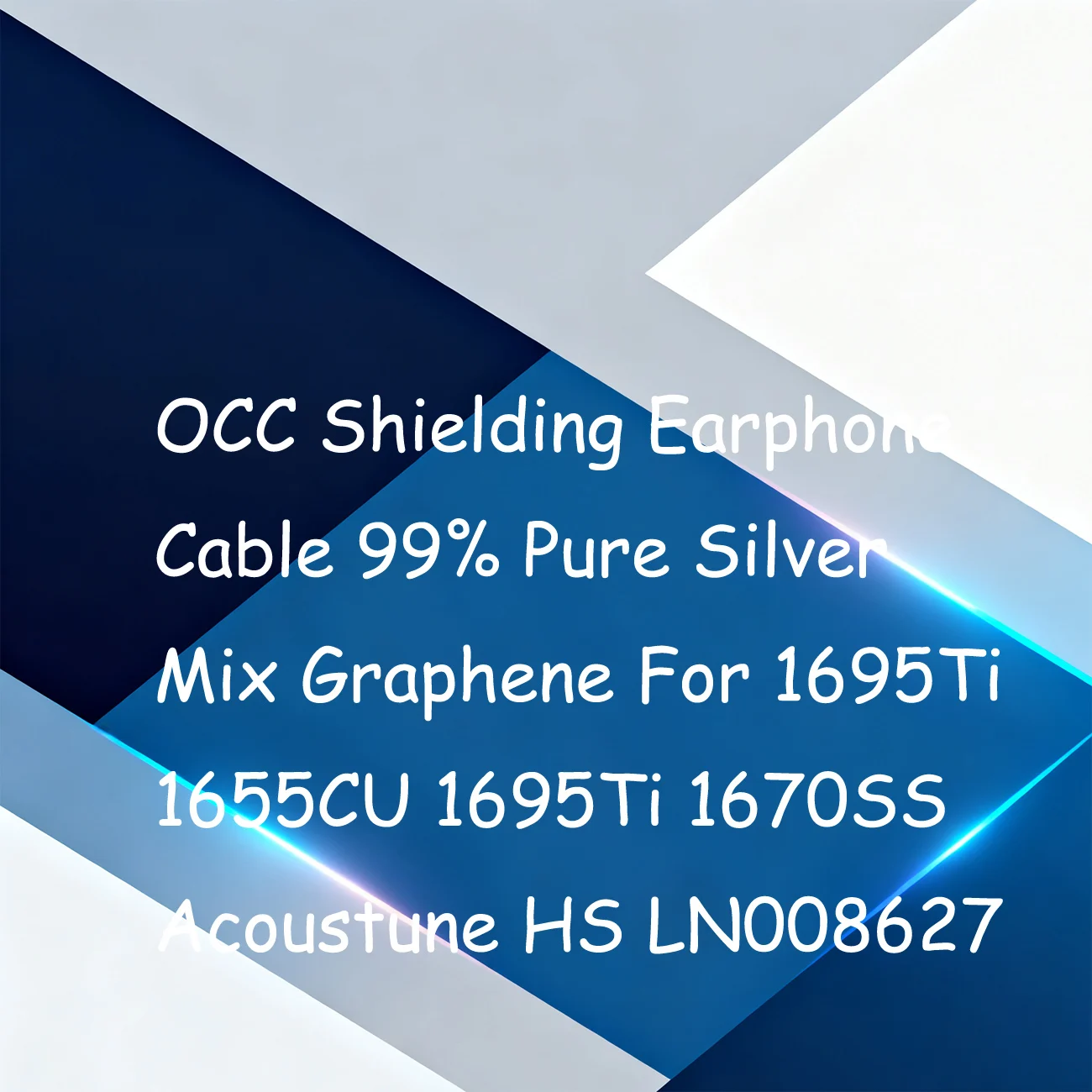 OCC Shielding Earphone Cable 99% Pure Silver Mix Graphene For 1695Ti 1655CU 1695Ti 1670SS Acoustune HS LN008627
OCC Shielding Earphone Cable 99% Pure Silver Mix Graphene For 1695Ti 1655CU 1695Ti 1670SS Acoustune HS LN008627