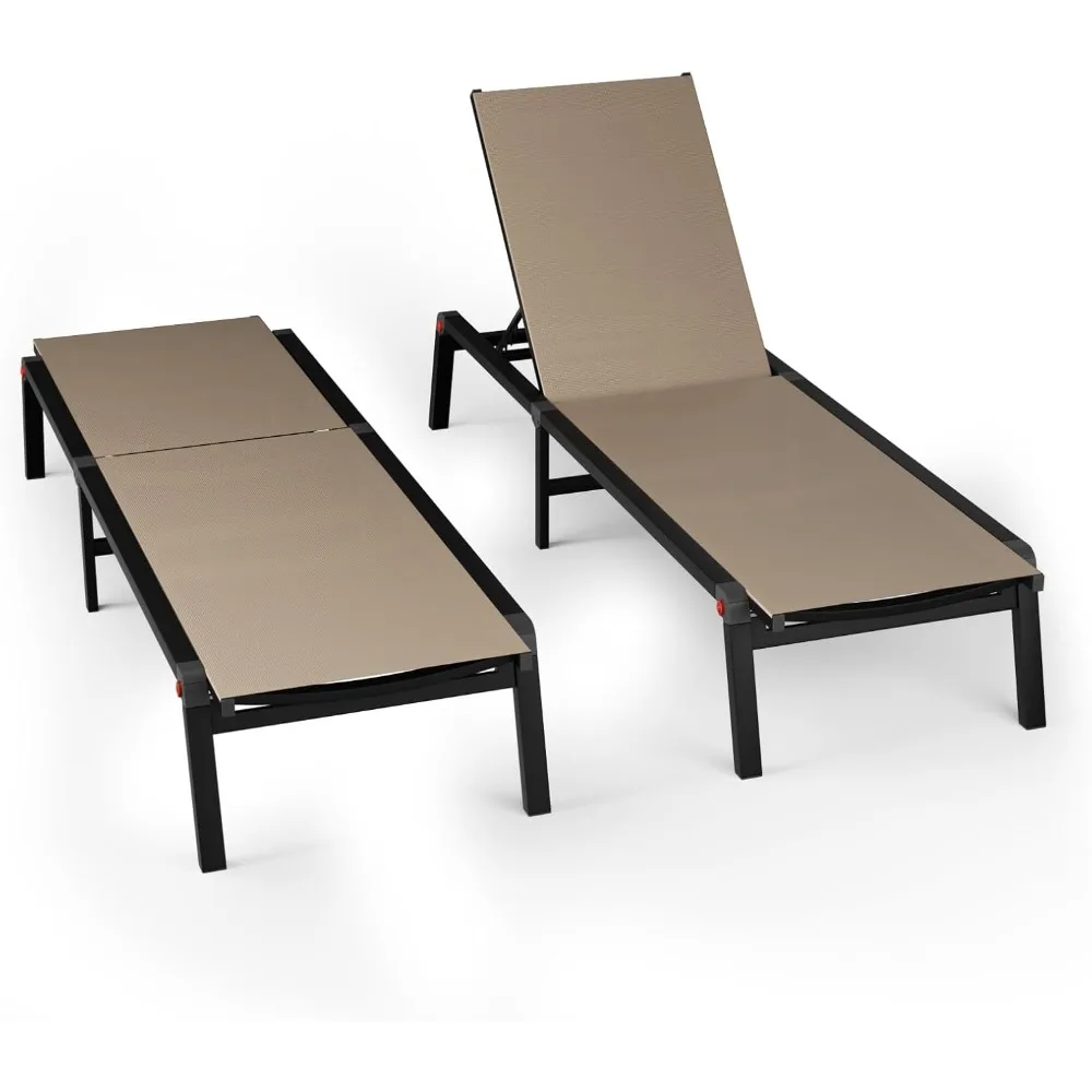 WOAJN Aluminum Patio Chaise Lounge Chair Set of 2,5-Position Adjustable Backrest,Foldable Lounge Chair Outdoor,Pool Lounge Chair
WOAJN Aluminum Patio Chaise Lounge Chair Set of 2,5-Position Adjustable Backrest,Foldable Lounge Chair Outdoor,Pool Lounge Chair