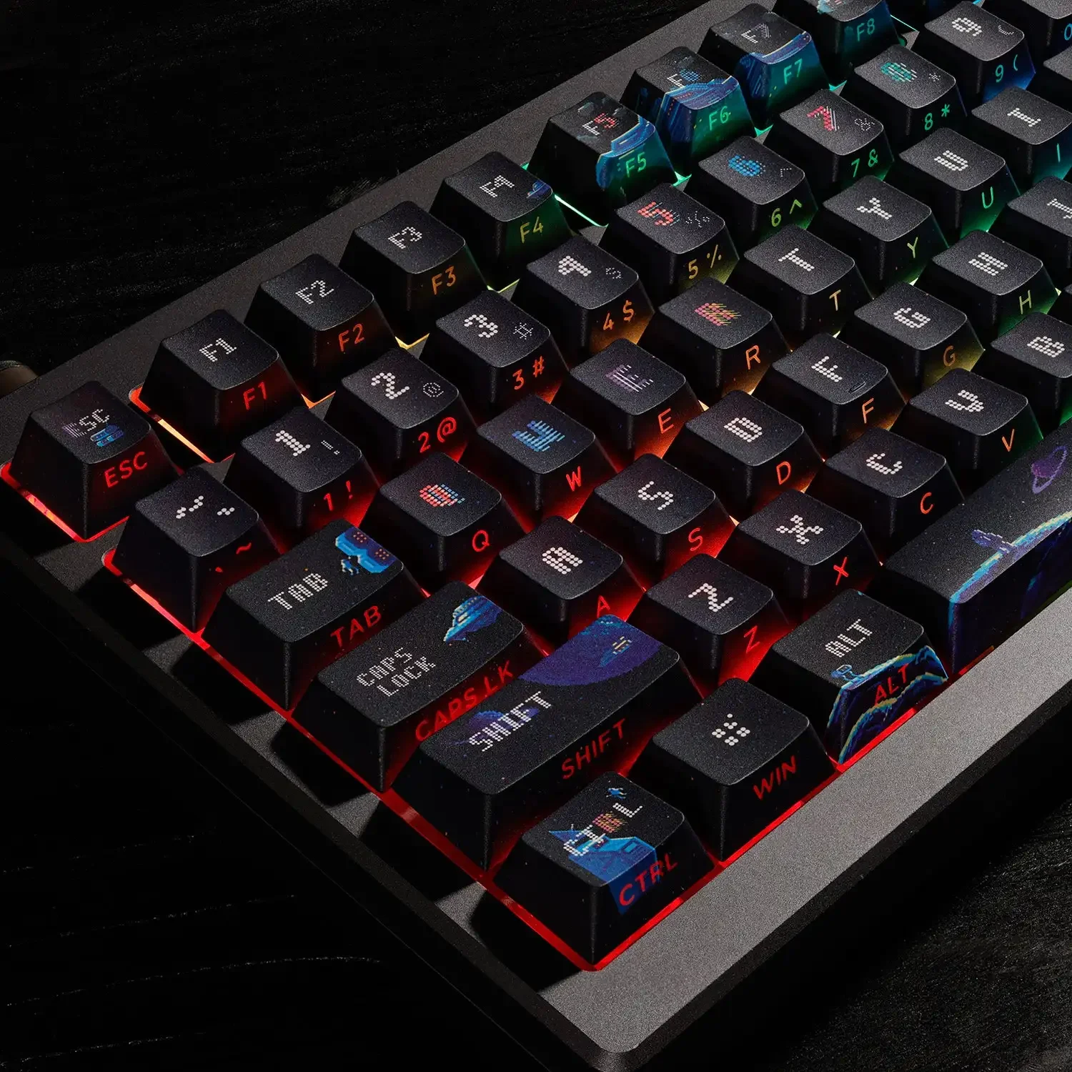 Guyong PBT keycap OEM height keyboard side engraved keycap 135 keys Night Demon Extreme
Guyong PBT keycap OEM height keyboard side engraved keycap 135 keys Night Demon Extreme