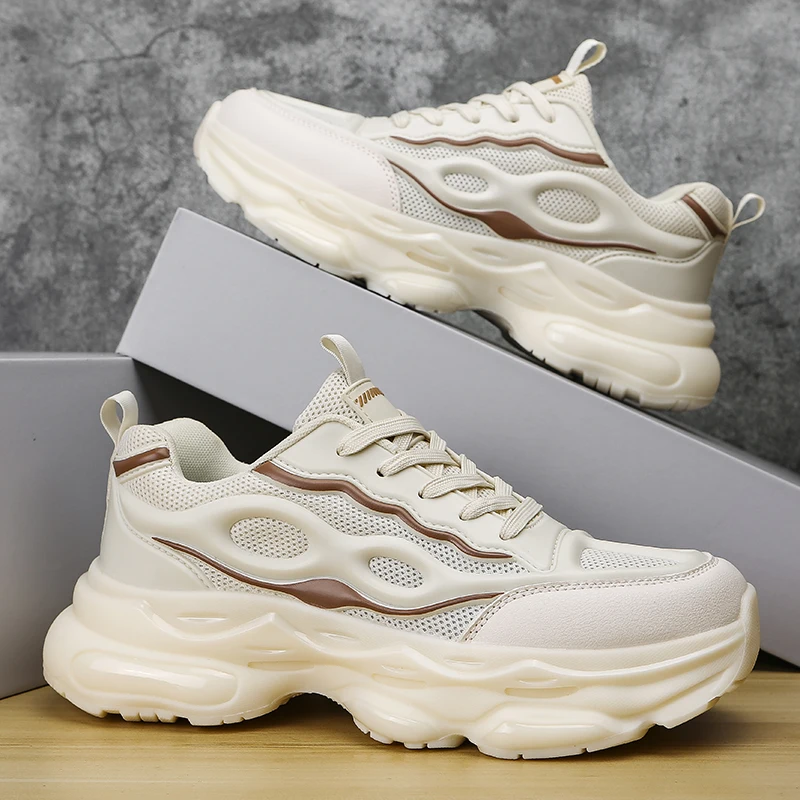 2026 Summer Men's Dad Sneakers, Thick Sole Elevated, Shock Absorbing, Lightweight Versatile Trendy Sports Casual Shoes
2026 Summer Men's Dad Sneakers, Thick Sole Elevated, Shock Absorbing, Lightweight Versatile Trendy Sports Casual Shoes