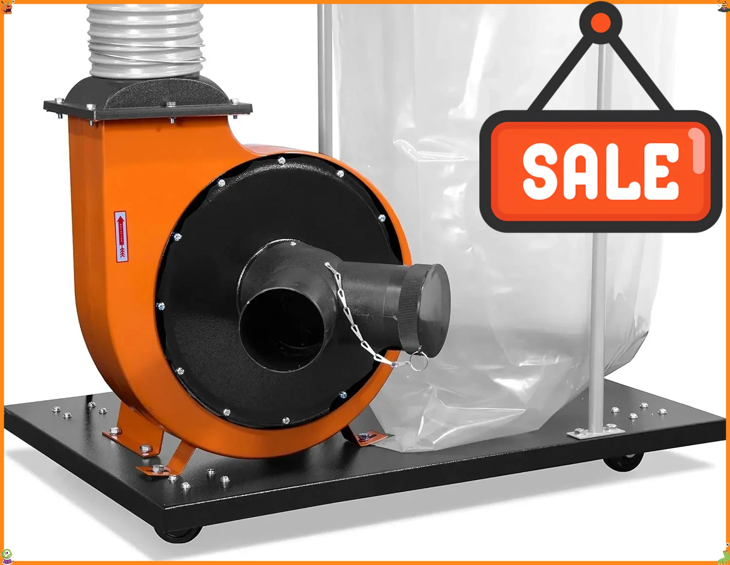 BestsellerDC1300 1,300 CFM 14-Amp 5-Micron Woodworking Dust Collector with 50-Gallon Collection Bag and Mobile Base , BlackLimit
BestsellerDC1300 1,300 CFM 14-Amp 5-Micron Woodworking Dust Collector with 50-Gallon Collection Bag and Mobile Base , BlackLimit