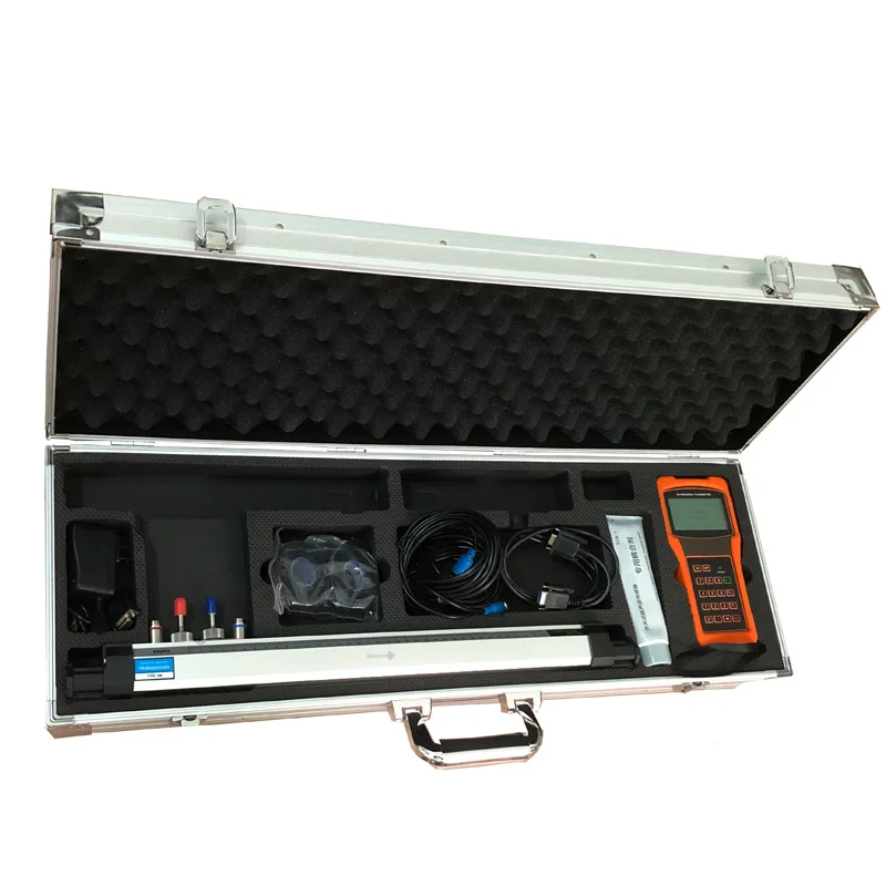 TUF-2000H Portable Ultrasonic Liquid Flow Meter with HM DN50-300mm Bracket Transducer Flowmeters
TUF-2000H Portable Ultrasonic Liquid Flow Meter with HM DN50-300mm Bracket Transducer Flowmeters