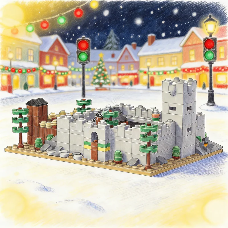 410 деталей MOC Миниатюрная діорама замка, архитектурная модель, конструктор, рождественский подарок, идея для самостоятельной сборки, развивающая игрушка для детей, кирпичики для дня рождения
410 деталей MOC Миниатюрная діорама замка, архитектурная модель, конструктор, рождественский подарок, идея для самостоятельной сборки, развивающая игрушка для детей, кирпичики для дня рождения