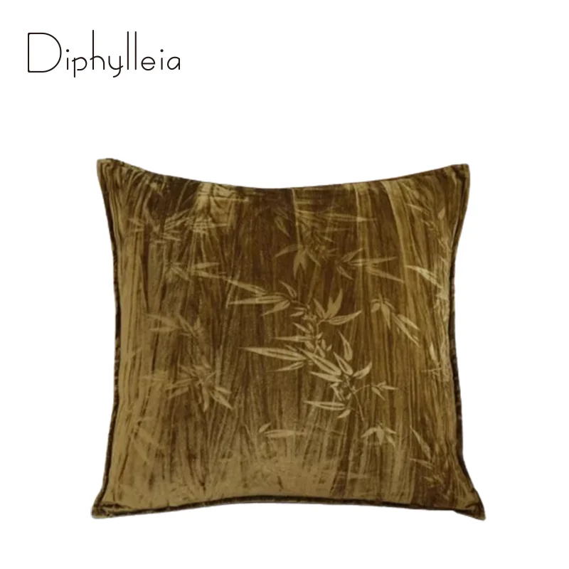 Diphylleia Irregular Design Bamboo Leaves Jacquard Cushion Cover Luxury Silk Velvet Dark Gold Pillowcase Retro Charm Home Decor
Diphylleia Irregular Design Bamboo Leaves Jacquard Cushion Cover Luxury Silk Velvet Dark Gold Pillowcase Retro Charm Home Decor