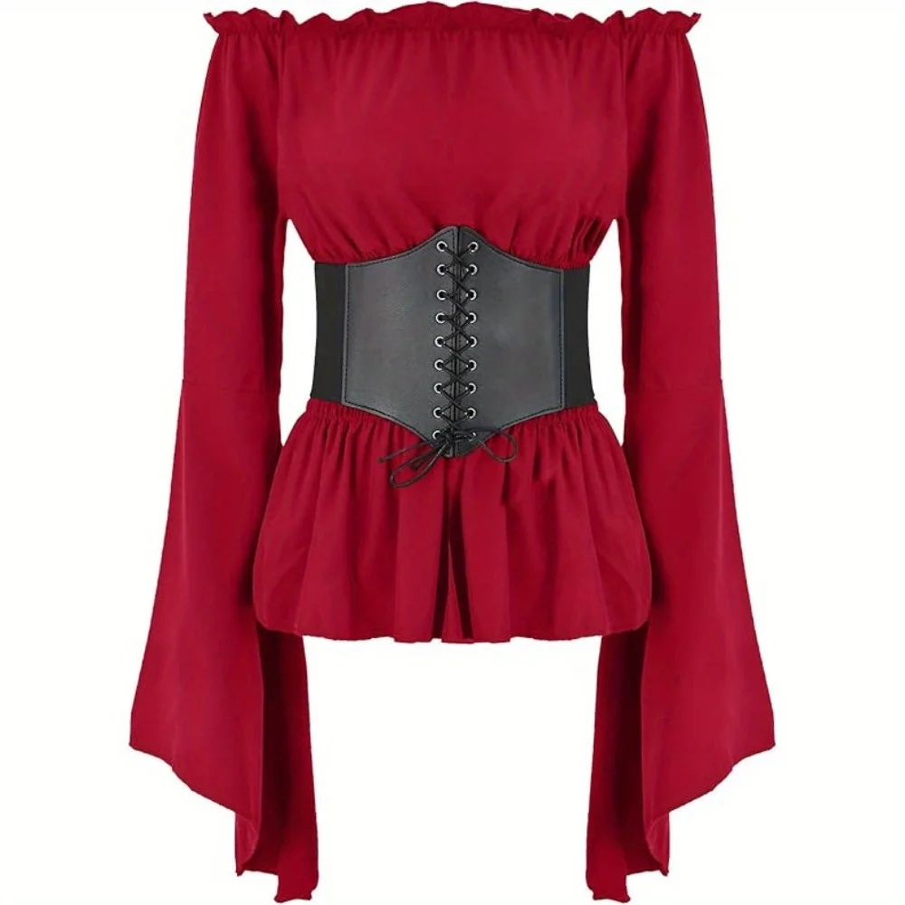 Новая вечеринка - готовый женский средневековый топ в стиле Ренессанс с длинными рукавами в европейском стиле - американский стиль
Новая вечеринка - готовый женский средневековый топ в стиле Ренессанс с длинными рукавами в европейском стиле - американский стиль