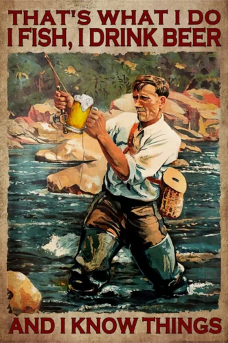That's What I Do I Fish I Drink Beer Print Art Canvas Poster for Living Room Decoration Home Wall Decor Picture
That's What I Do I Fish I Drink Beer Print Art Canvas Poster for Living Room Decoration Home Wall Decor Picture