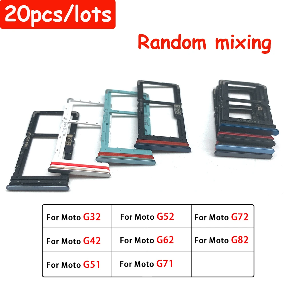 20Pcs,Sim Card Tray For Moto G32 G42 G52 G62 G22 G72 G82 Dual Micro SIM Card Slot Tray Holder SD Card Reader Replacement Parts
20Pcs,Sim Card Tray For Moto G32 G42 G52 G62 G22 G72 G82 Dual Micro SIM Card Slot Tray Holder SD Card Reader Replacement Parts