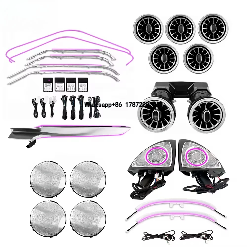 W205 64 Colors Ambient Lighting Upgrade Kit for C-Class C300 C43 C63 GLC X253 Interior LED Light Accessories Trim
W205 64 Colors Ambient Lighting Upgrade Kit for C-Class C300 C43 C63 GLC X253 Interior LED Light Accessories Trim