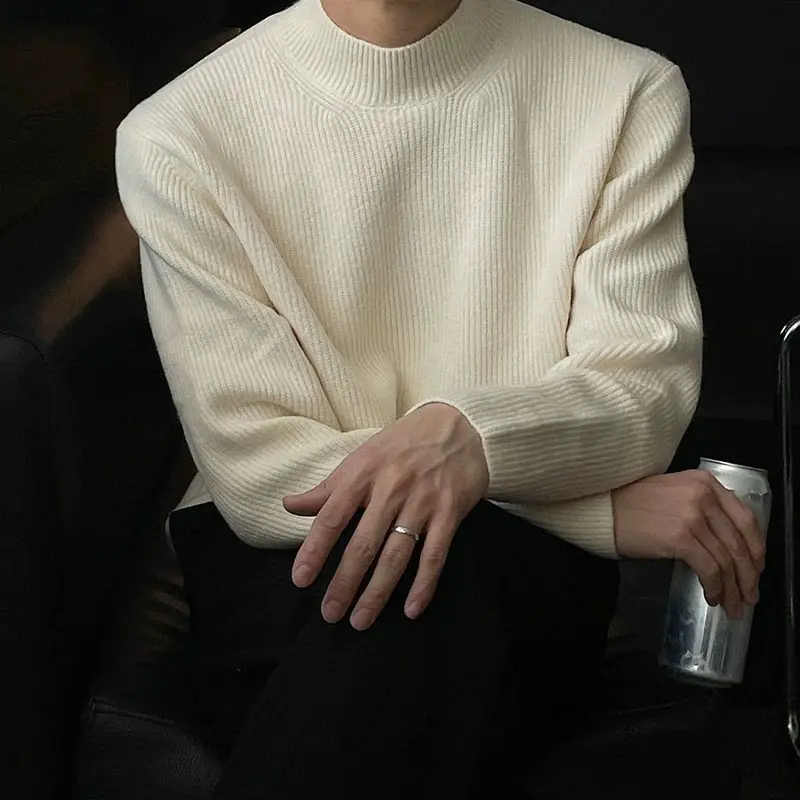 Men's f High Collar Knitwear Winter Thiened Inner Wear American Retro Lazy Sle Sweater Soft Comfortable Medium Gauge
Men's f High Collar Knitwear Winter Thiened Inner Wear American Retro Lazy Sle Sweater Soft Comfortable Medium Gauge