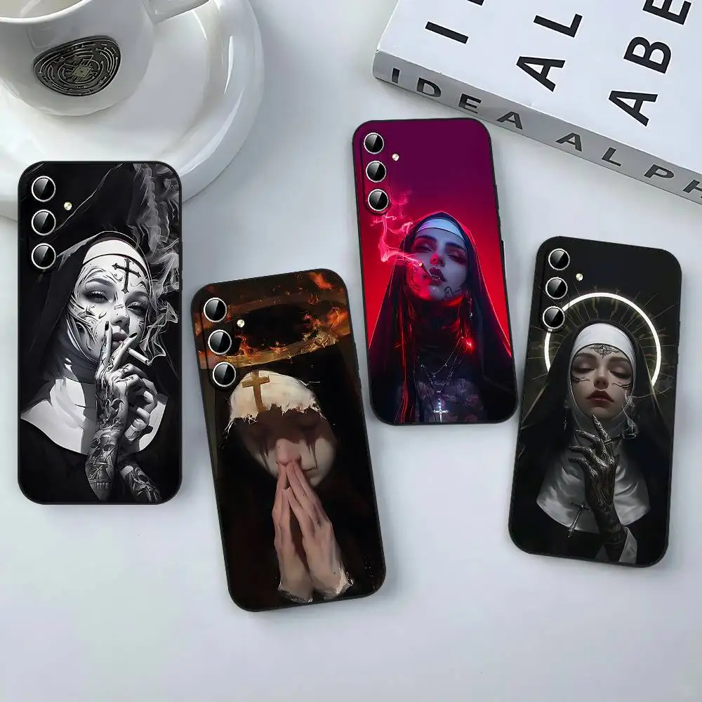 Nun S Beauty Black Silicone Phone Case For Samsung S24, S25, 22, 30, Note20, Lite, Ultra, 5G, Plus, FE
Nun S Beauty Black Silicone Phone Case For Samsung S24, S25, 22, 30, Note20, Lite, Ultra, 5G, Plus, FE