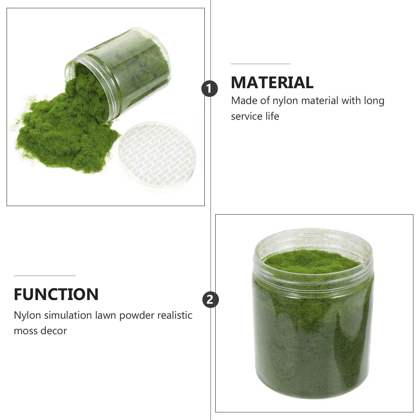 Simulation Moss Decor Bottle Realistic Artificial Lawn Powder Landscape Decoration DIY Fake Plant Ornament for Home Office
Simulation Moss Decor Bottle Realistic Artificial Lawn Powder Landscape Decoration DIY Fake Plant Ornament for Home Office