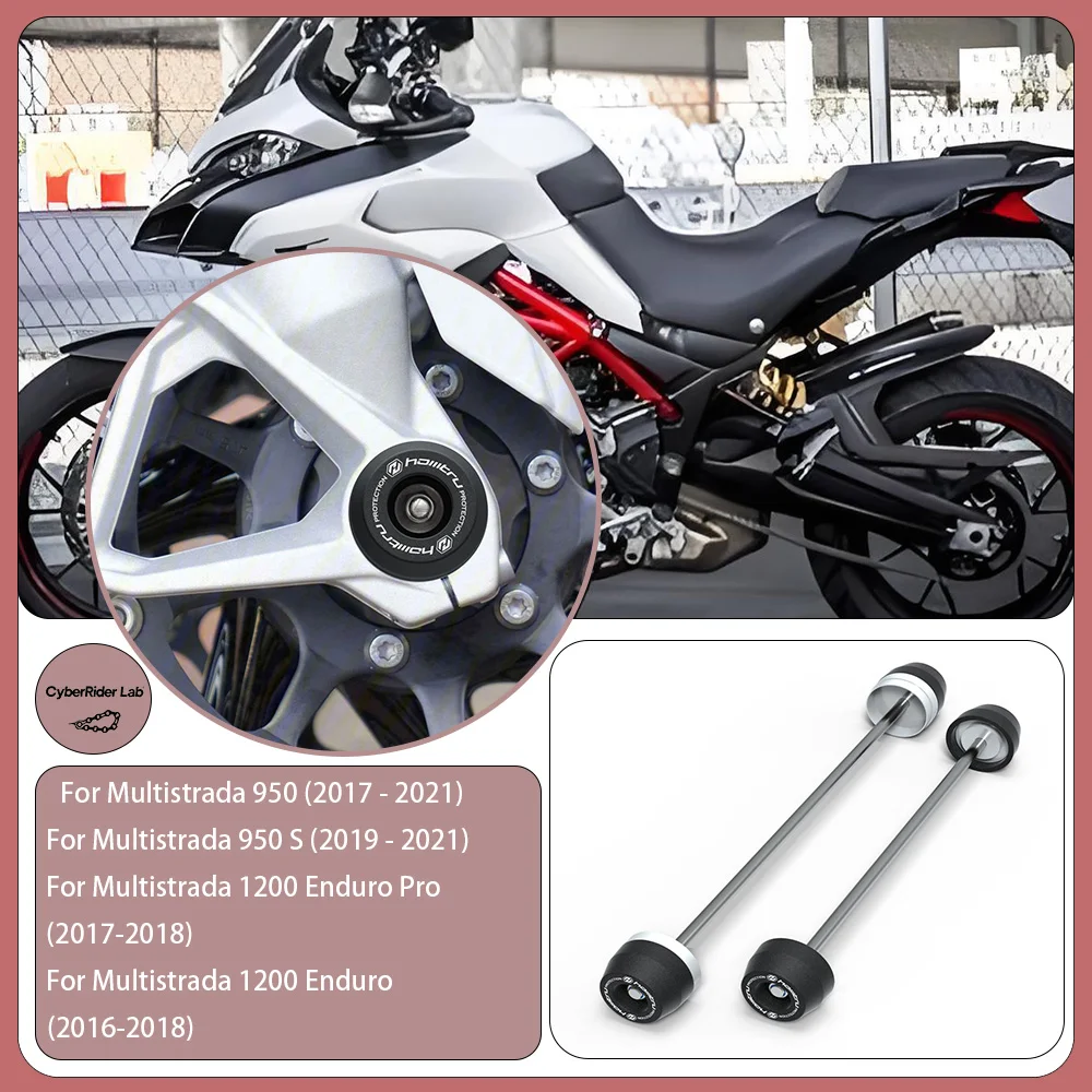 For Ducati Multistrada 950 Front & Rear Wheel Spindle Crash Guards - Motorcycle Anti-Fall Parts, Spindle Protection Accessories
For Ducati Multistrada 950 Front & Rear Wheel Spindle Crash Guards - Motorcycle Anti-Fall Parts, Spindle Protection Accessories