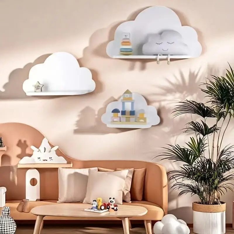 New Nordic Children's Room Bookshelf Storage Organizing Shelf Wall Hanging White Cloud Shelf Shelf
New Nordic Children's Room Bookshelf Storage Organizing Shelf Wall Hanging White Cloud Shelf Shelf