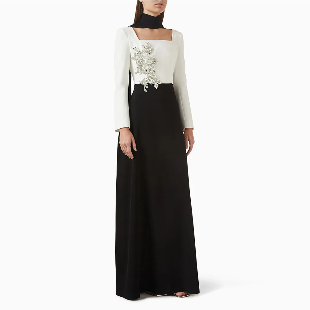 Индивидуальный пошив: Вечернее платье с квадратным вырезом, длинными рукавами, для торжественных мероприятий, в пол, с бисером, в стиле саудовского костюма
Индивидуальный пошив: Вечернее платье с квадратным вырезом, длинными рукавами, для торжественных мероприятий, в пол, с бисером, в стиле саудовского костюма