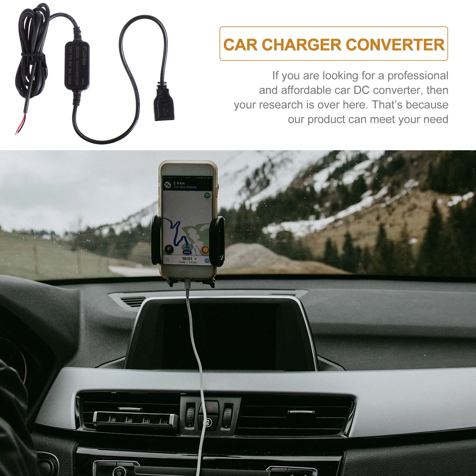 12V Phone USB Charging Devices Dc Converter Vehicle Power Adapter Mold Premium ABS Copper Compact Size Suitable GPS Navigation 
12V Phone USB Charging Devices Dc Converter Vehicle Power Adapter Mold Premium ABS Copper Compact Size Suitable GPS Navigation