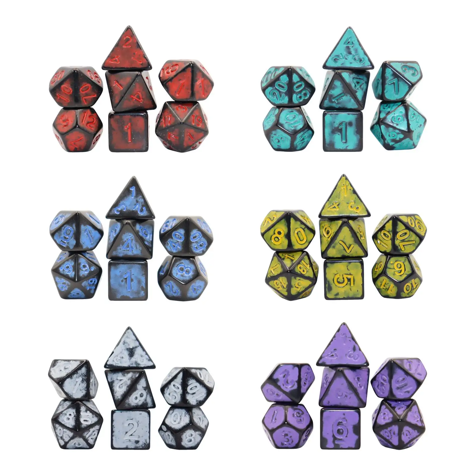 7Pcs Polyhedron Dices, Party Favors D4 D8 D10 D6 D12 D20 Acrylic Dices for Table
7Pcs Polyhedron Dices, Party Favors D4 D8 D10 D6 D12 D20 Acrylic Dices for Table