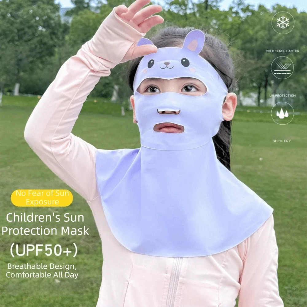 Rabbit Design Kids Sun Protection Mask Breathable Lightweight Thin Neck Sunscreen Mask Solid Color Cooling Sunshade Face Cover
Rabbit Design Kids Sun Protection Mask Breathable Lightweight Thin Neck Sunscreen Mask Solid Color Cooling Sunshade Face Cover