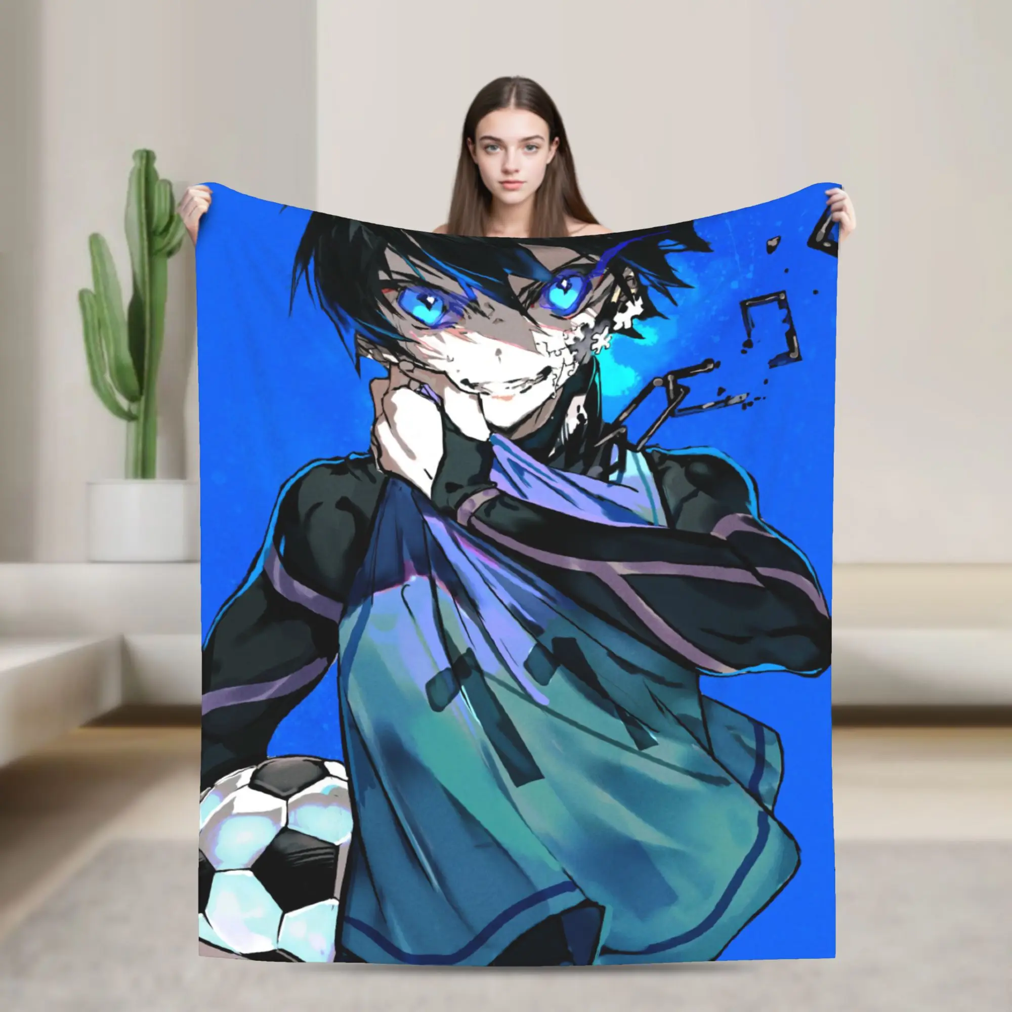 Anime Blue Locks Blankets Coral Fleece Plush Winter Breathable Super Soft Throw Blankets for Home Travel Quilt
Anime Blue Locks Blankets Coral Fleece Plush Winter Breathable Super Soft Throw Blankets for Home Travel Quilt