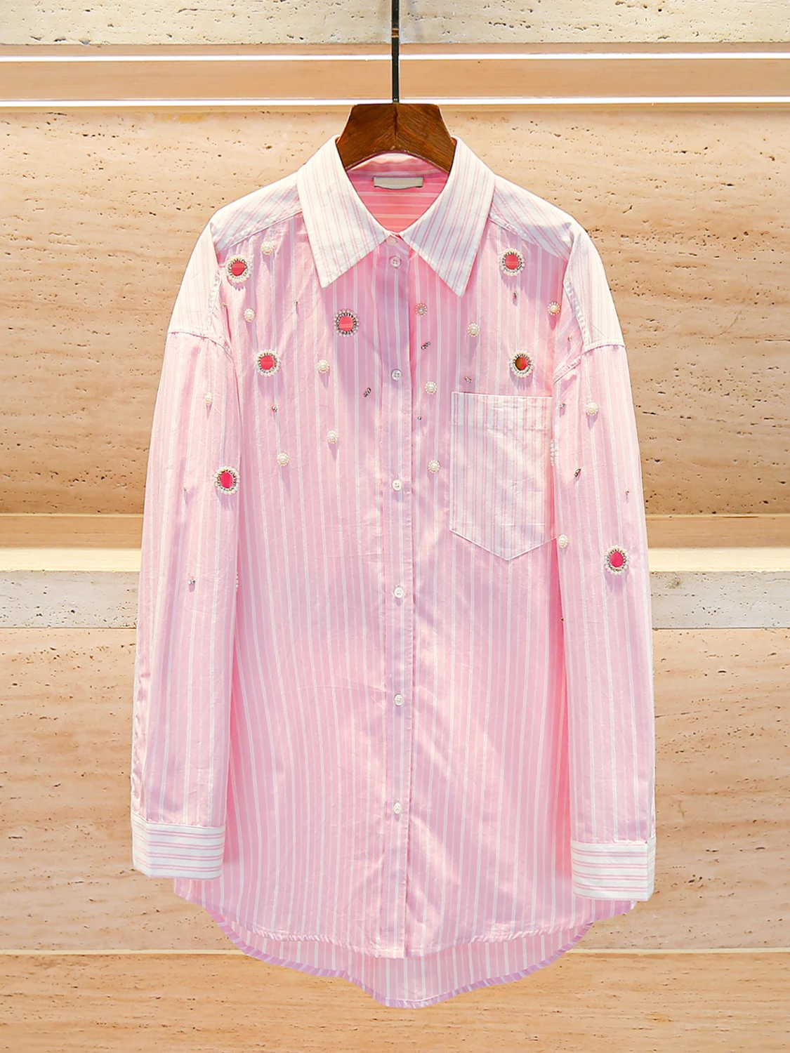 Женская летняя блузка M Home Nan You класса люкс: нежная, мягкая, с вырезами, бисером и полосками, из полиэстера, с длинным рукавом
Женская летняя блузка M Home Nan You класса люкс: нежная, мягкая, с вырезами, бисером и полосками, из полиэстера, с длинным рукавом