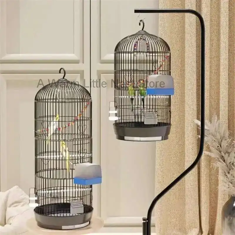 Nordic Wrought Iron Bird Retro Household Round Metal Parrot Cage Large Size Luxury Bird Villa Creative White Parrot House L
Nordic Wrought Iron Bird Retro Household Round Metal Parrot Cage Large Size Luxury Bird Villa Creative White Parrot House L
