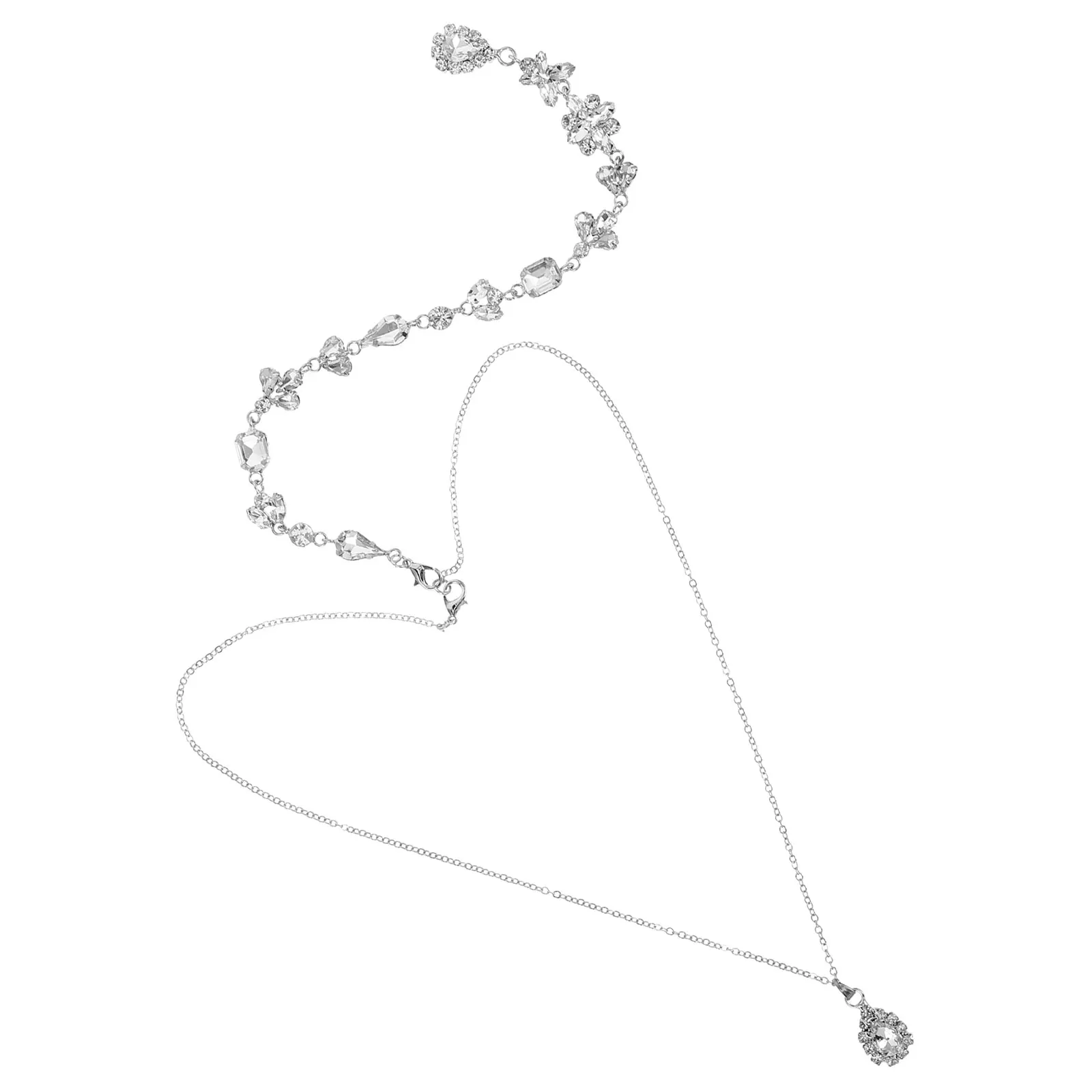 Backless Body Chain Crystal Necklace Ladies Choker Bridal Pendant Wedding Party Gift Elegant Fashion Accessories
Backless Body Chain Crystal Necklace Ladies Choker Bridal Pendant Wedding Party Gift Elegant Fashion Accessories