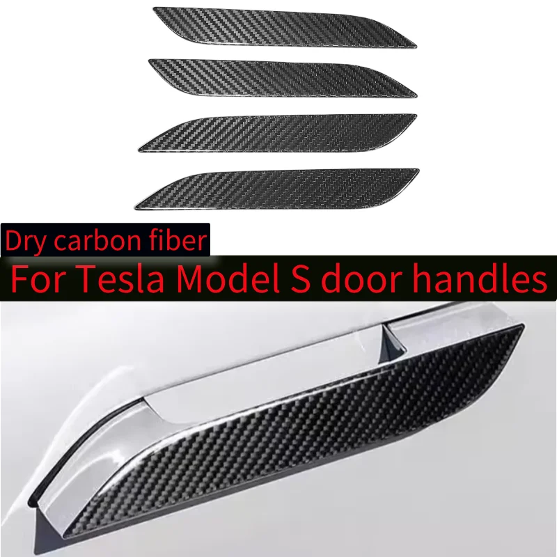 For Tesla Model S Door Handle Cover Dry Carbon Fiber 4 Piece Set 3M Glue Non-Destructive Installation 2012-2024
For Tesla Model S Door Handle Cover Dry Carbon Fiber 4 Piece Set 3M Glue Non-Destructive Installation 2012-2024