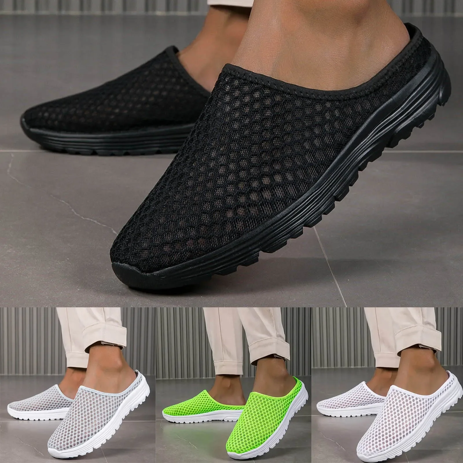 Новинка tendencia ligera and transpirable, ocio y комодidad, пареja con un pie en la red y media zapatilla
Новинка tendencia ligera and transpirable, ocio y комодidad, пареja con un pie en la red y media zapatilla