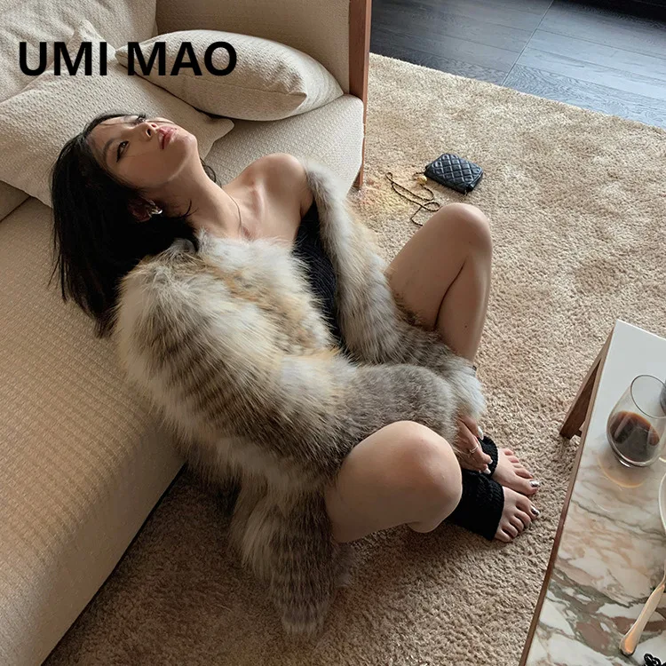 UMI MAO Fox Real Fur Striped Fur Coat Round Neck Golden Island Fox JIN High-Quality Super Luxurious Jackets Femme
UMI MAO Fox Real Fur Striped Fur Coat Round Neck Golden Island Fox JIN High-Quality Super Luxurious Jackets Femme