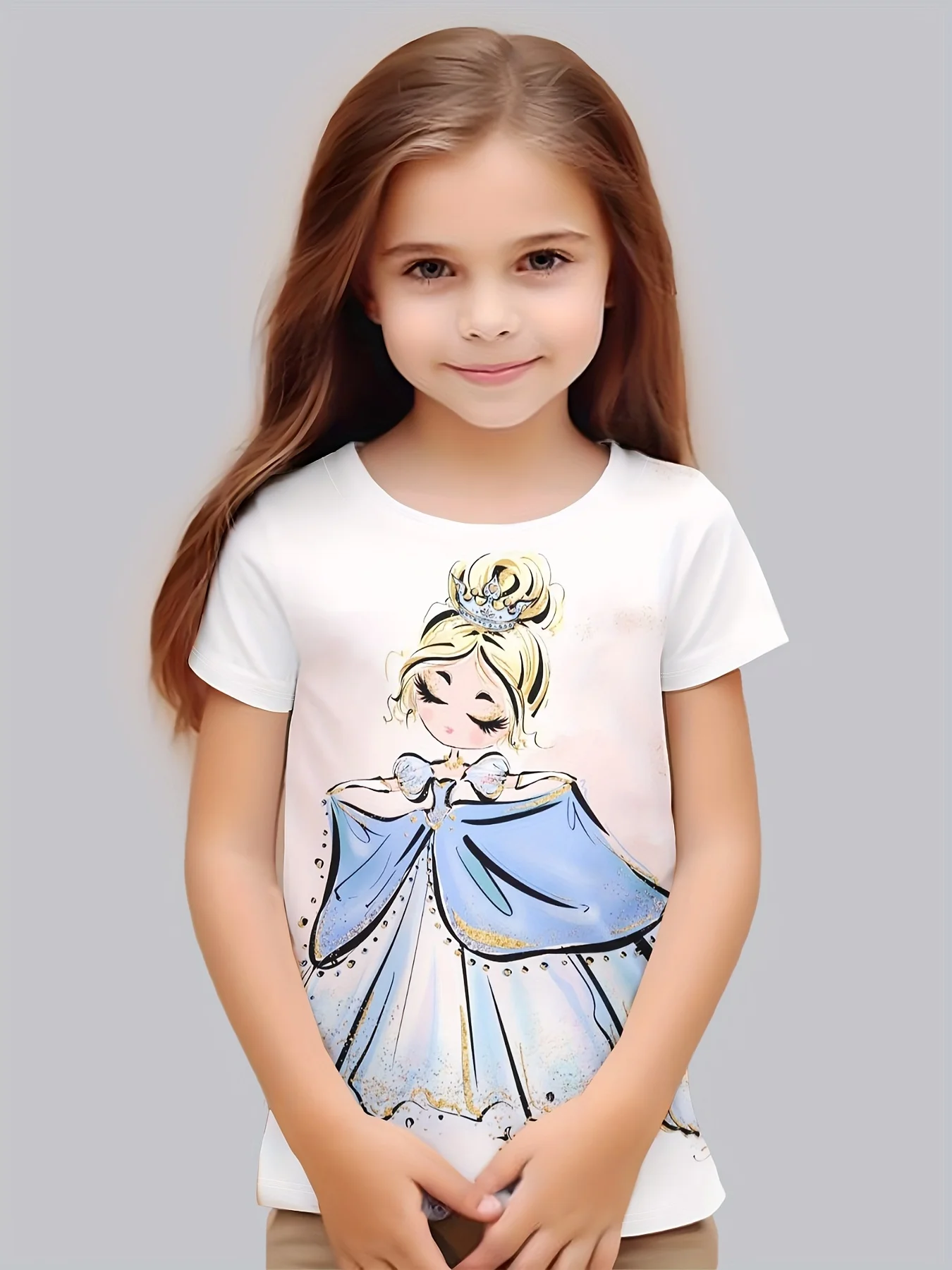 Versatile Cartoon Princess Graphic Short Sleeve T Shirt For Girls Summer Gift Outdoor - Sports & Outdoors
Versatile Cartoon Princess Graphic Short Sleeve T Shirt For Girls Summer Gift Outdoor - Sports & Outdoors