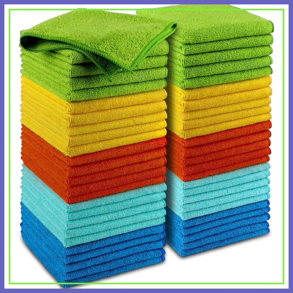 50PK Microfiber Cleaning Cloth, Premium Wash Cloths for Cars, SUVs, House, Kitchen, Window, Dusting Rags, 12x12 Inches
50PK Microfiber Cleaning Cloth, Premium Wash Cloths for Cars, SUVs, House, Kitchen, Window, Dusting Rags, 12x12 Inches