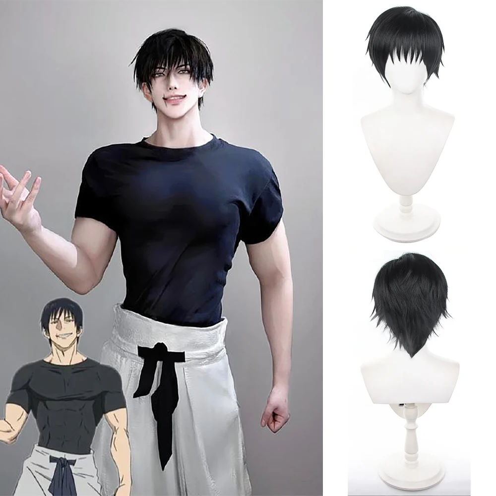 Fushiguro Toji Cosplay Wig Jujutsu Kaisen Black Fluffy Men Short Wig Universal Anime Heat Resistant Hair For Halloween Comic Con
Fushiguro Toji Cosplay Wig Jujutsu Kaisen Black Fluffy Men Short Wig Universal Anime Heat Resistant Hair For Halloween Comic Con
