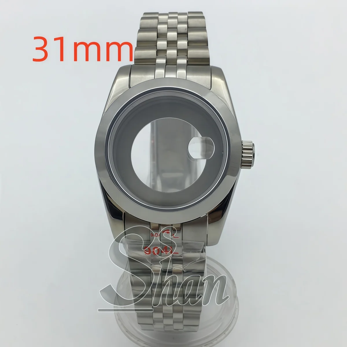 31mm stainless steel case round/grooved/inclined bezel sapphire glass suitable for NH05 women's automatic movement components
31mm stainless steel case round/grooved/inclined bezel sapphire glass suitable for NH05 women's automatic movement components