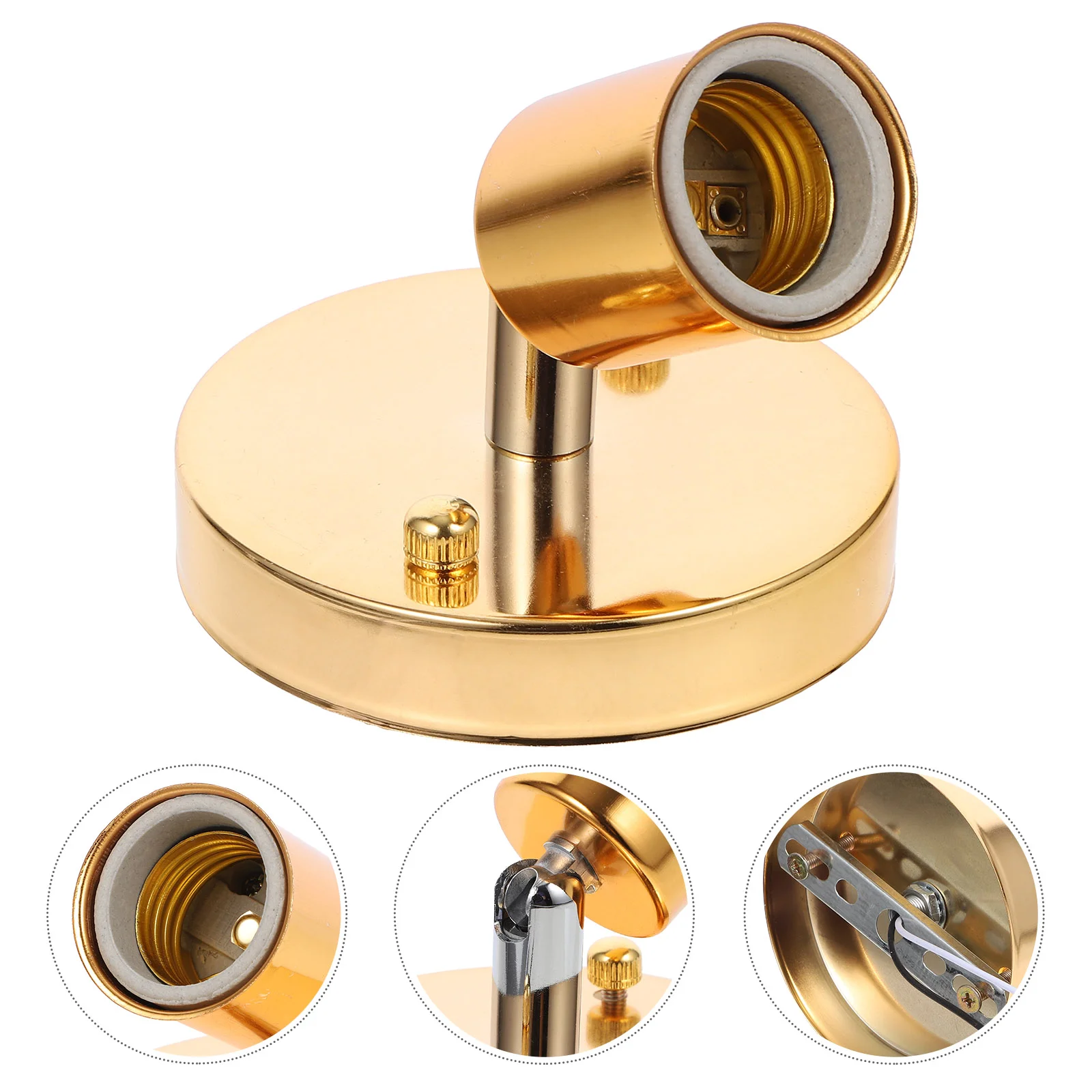 E27 Turn Lamp Holder Rotatable Light Bulb Screw Socket Chandelier Bulbs Pendant Metal Base
E27 Turn Lamp Holder Rotatable Light Bulb Screw Socket Chandelier Bulbs Pendant Metal Base
