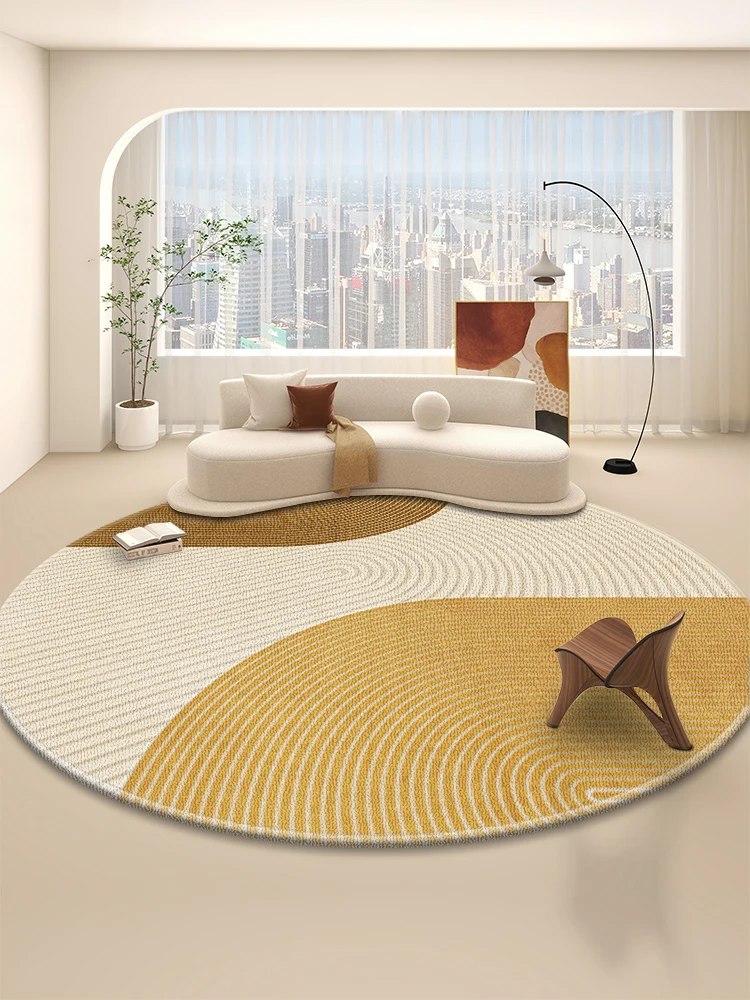 Round Beige Striped Carpet Cream Style Art Living Room Carpets Minimalist Home Decoration Rug Wear-Resistant Non-Slip Play Rugs
Round Beige Striped Carpet Cream Style Art Living Room Carpets Minimalist Home Decoration Rug Wear-Resistant Non-Slip Play Rugs