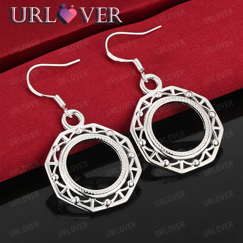 925 Sterling Silver Drop Earring Hollow Circular Women Banquet Party Engagement Wedding Gift Fashion Jewelry Accessories
925 Sterling Silver Drop Earring Hollow Circular Women Banquet Party Engagement Wedding Gift Fashion Jewelry Accessories