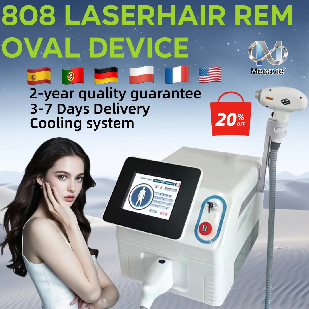 Newest Portable 808nm Diode Laser Hair Removal Machine Cooling Head Painless Professional Laser Epilator Face Body Hair Removal
Newest Portable 808nm Diode Laser Hair Removal Machine Cooling Head Painless Professional Laser Epilator Face Body Hair Removal