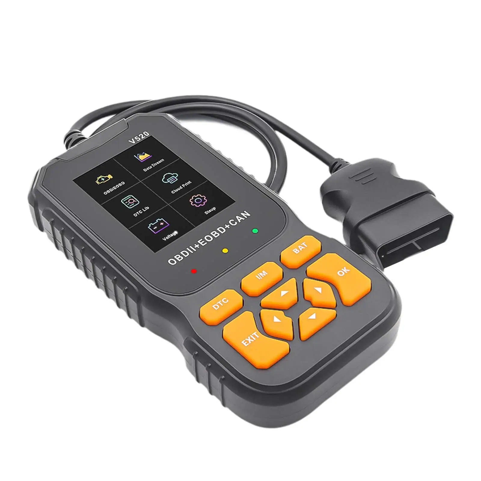Diagnose scan Tool Multifunctional Support Multilanguage Code Reader Screen Display Real Time Display Practical OBD2 Scanner
Diagnose scan Tool Multifunctional Support Multilanguage Code Reader Screen Display Real Time Display Practical OBD2 Scanner